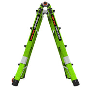 LITTLE GIANT LADDER | Dark Horse 2.0 Fiberglass Articulated Ladder, Type IA, 300lb Load Capacity, Model 17 | #16117-001