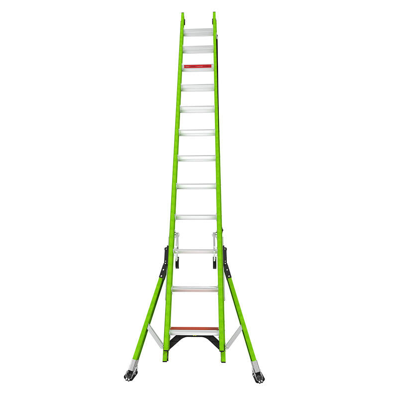 LITTLE GIANT LADDER | Sumostance w/Hyperlite Technology 24' - ANSI Type IAA - 375 lb Rated, Fiberglass Extension Ladder with GROUND CUE and SURE-SET Feet | #17224
