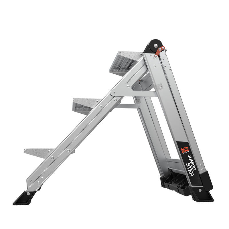 LITTLE GIANT LADDER | Aluminum Jumbo 3 Step Ladder, Type IAA, 375lb Load Capacity | #11903