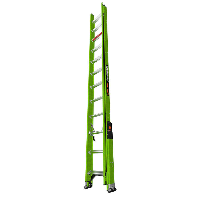 LITTLE GIANT LADDER | Sumostance w/Hyperlite Technology 24' - ANSI Type IAA - 375 lb Rated, Fiberglass Extension Ladder with GROUND CUE and SURE-SET Feet | #17224