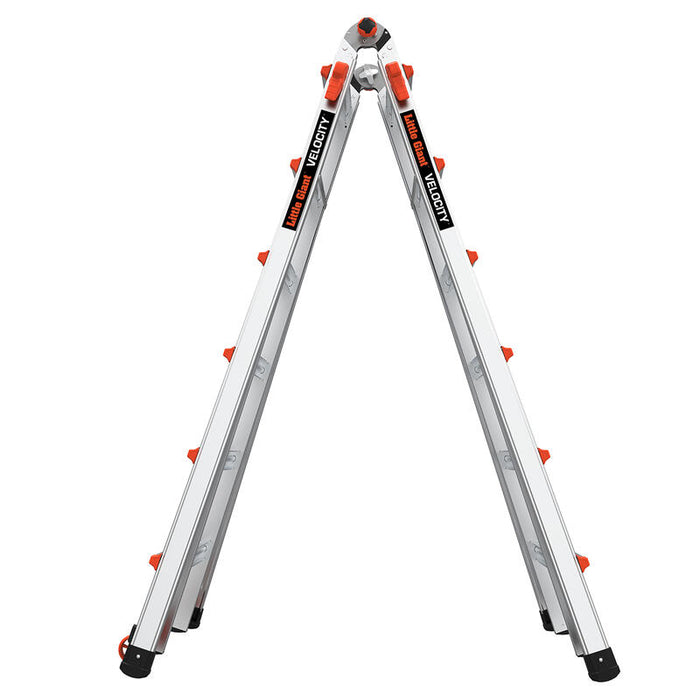 LITTLE GIANT LADDER | Aluminum Velocity Articulating Ladder with Leg Levelers, Type IA, 300lb Load Capacity, Model 26 | #15426-001