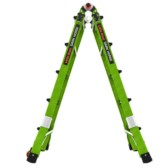 LITTLE GIANT LADDER | Dark Horse 2.0 Fiberglass Articulated Ladder, Type IA, 300lb Load Capacity, Model 22 | #16122-001