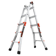 LITTLE GIANT LADDER | Aluminum Velocity Articulating Ladder with Leg Levelers, Type IA, 300lb Load Capacity, Model 13 | #15413-001