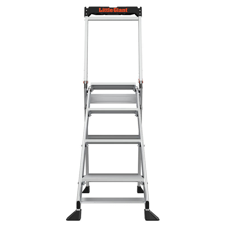 LITTLE GIANT LADDER | Aluminum Jumbo 4 Step Ladder, Type IAA, 375lb Load Capacity | #11904