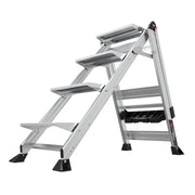 LITTLE GIANT LADDER | Aluminum Jumbo 4 Step Ladder, Type IAA, 375lb Load Capacity | #11904