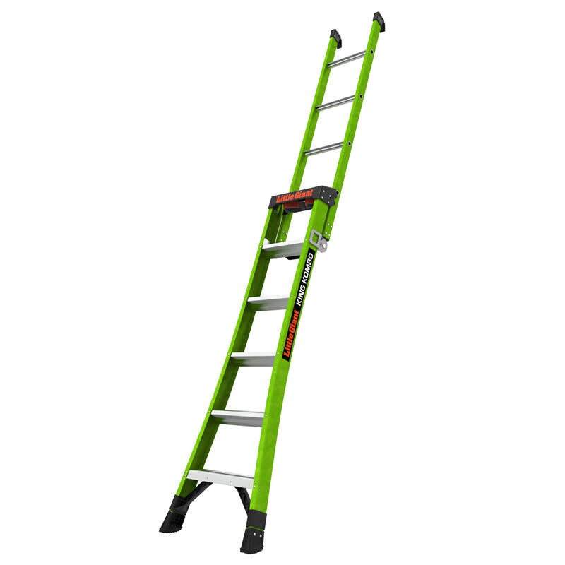 LITTLE GIANT LADDER | King Kombo Professional 6' Fiberglass  Ladder, Type IAA, 375lb Load Capacity | #13906-001