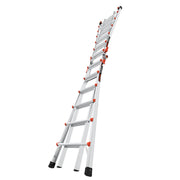 LITTLE GIANT LADDER | Aluminum Velocity Articulating Ladder with Leg Levelers, Type IA, 300lb Load Capacity, Model 26 | #15426-001