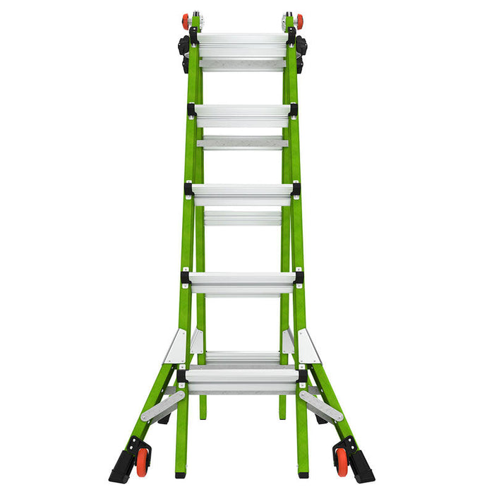 LITTLE GIANT LADDER | Dark Horse 2.0 Fiberglass Articulated Ladder, Type IA, 300lb Load Capacity, Model 22 | #16122-001