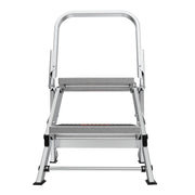LITTLE GIANT LADDER | Aluminum Safety 2 Step Ladder, Type IA, 300lb Load Capacity | #10210BA