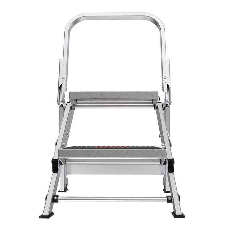 LITTLE GIANT LADDER | Aluminum Safety 2 Step Ladder, Type IA, 300lb Load Capacity | #10210BA