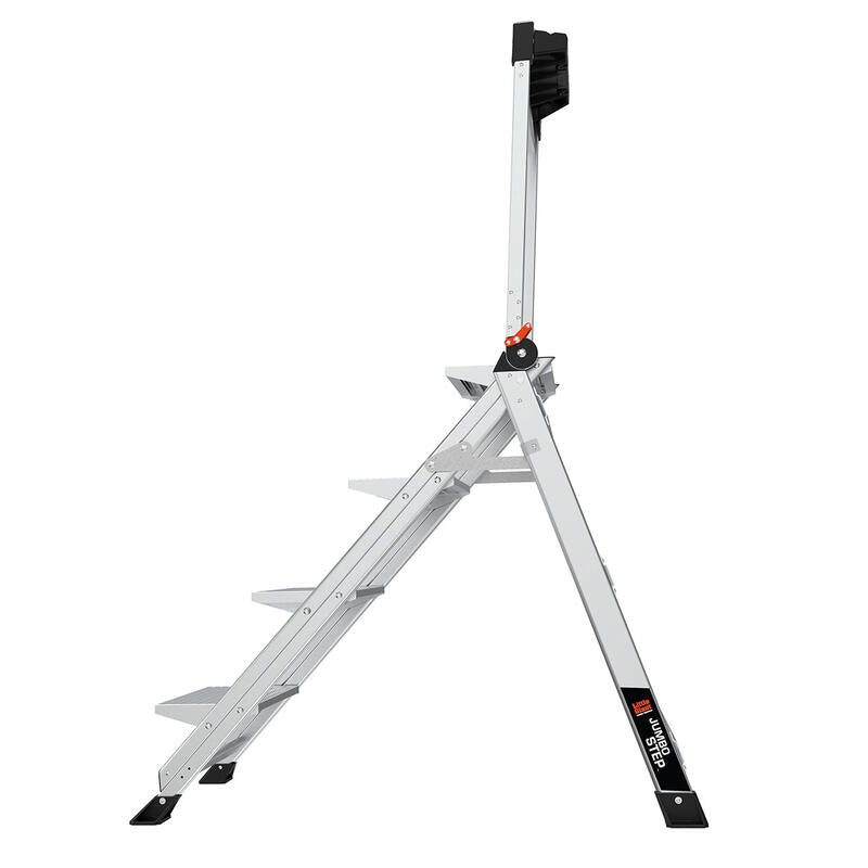 LITTLE GIANT LADDER | Aluminum Jumbo 4 Step Ladder, Type IAA, 375lb Load Capacity | #11904