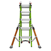 LITTLE GIANT LADDER | Conquest All-Terrain Fiberglass  Articulated Extendable Ladder, Type IA, 300lb Load Capacity, Model 22 | #17102-001