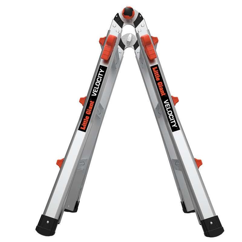 LITTLE GIANT LADDER | Aluminum Velocity Articulating Ladder with Leg Levelers, Type IA, 300lb Load Capacity, Model 13 | #15413-001