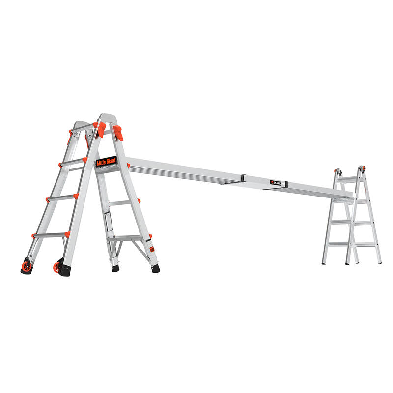 LITTLE GIANT LADDER | Adjustable Aluminum Ladder Plank, 2 Person, 500lb Load Capacity | #11813