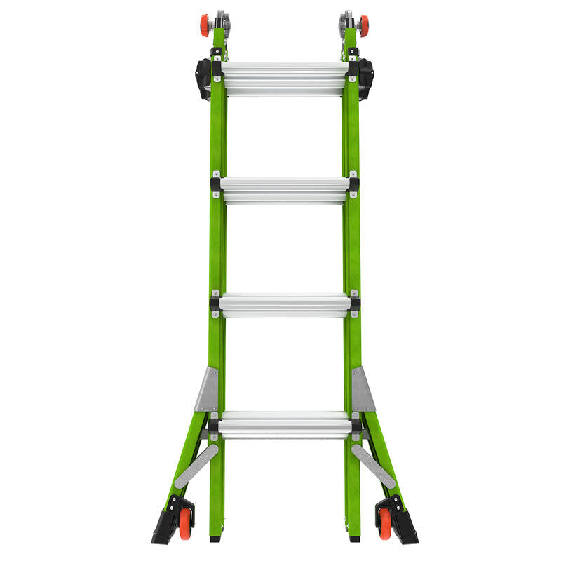 LITTLE GIANT LADDER | Dark Horse 2.0 Fiberglass Articulated Ladder, Type IA, 300lb Load Capacity, Model 17 | #16117-001