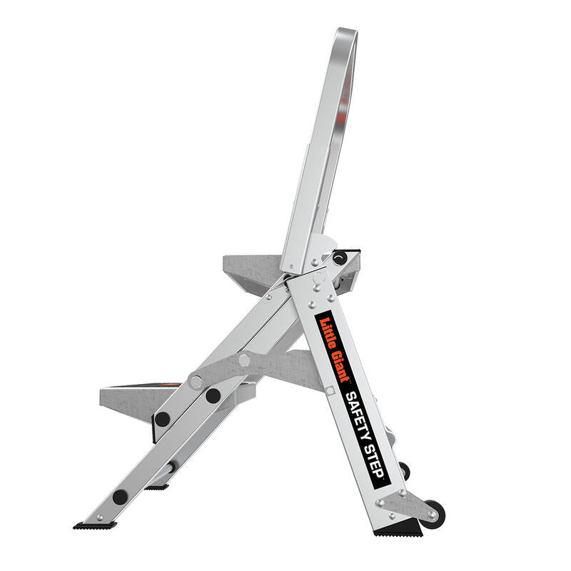 LITTLE GIANT LADDER | Aluminum Safety 2 Step Ladder, Type IA, 300lb Load Capacity | #10210BA