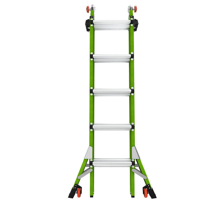 LITTLE GIANT LADDER | Dark Horse 2.0 Fiberglass Articulated Ladder, Type IA, 300lb Load Capacity, Model 22 | #16122-001
