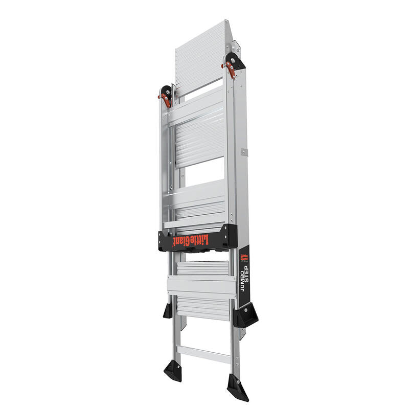 LITTLE GIANT LADDER | Aluminum Jumbo 4 Step Ladder, Type IAA, 375lb Load Capacity | #11904