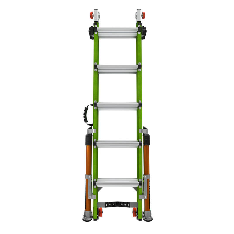 LITTLE GIANT LADDER | Conquest All-Terrain Fiberglass  Articulated Extendable Ladder, Type IA, 300lb Load Capacity, Model 22 | #17102-001