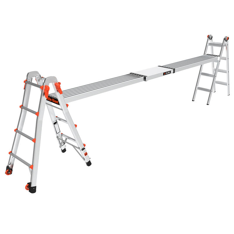 LITTLE GIANT LADDER | Adjustable Aluminum Ladder Plank, 2 Person, 500lb Load Capacity | #11813