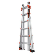 LITTLE GIANT LADDER | Aluminum Velocity Articulating Ladder with Leg Levelers, Type IA, 300lb Load Capacity, Model 26 | #15426-001
