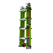 LITTLE GIANT LADDER | Conquest All-Terrain Fiberglass  Articulated Extendable Ladder, Type IA, 300lb Load Capacity, Model 17 | #17107-001