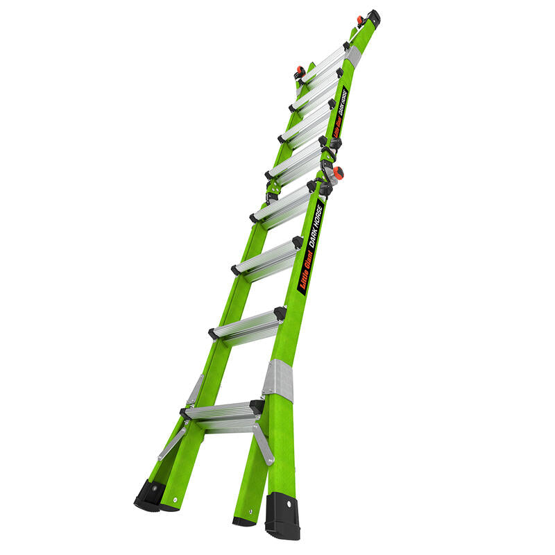 LITTLE GIANT LADDER | Dark Horse 2.0 Fiberglass Articulated Ladder, Type IA, 300lb Load Capacity, Model 17 | #16117-001