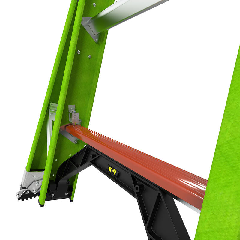 LITTLE GIANT LADDER | Sumostance w/Hyperlite Technology 24' - ANSI Type IAA - 375 lb Rated, Fiberglass Extension Ladder with GROUND CUE and SURE-SET Feet | #17224