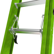 LITTLE GIANT LADDER | HyperLite 32' Fiberglass Extension Ladder w/Cable Hooks & V-Rung, Type IAA, 375lb Load Capacity | #17932-089