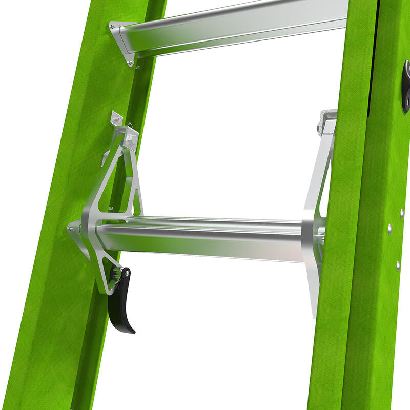 LITTLE GIANT LADDER | HyperLite 32' Fiberglass Extension Ladder w/Cable Hooks & V-Rung, Type IAA, 375lb Load Capacity | #17932-089