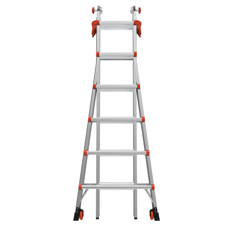 LITTLE GIANT LADDER | Aluminum Velocity Articulating Ladder with Leg Levelers, Type IA, 300lb Load Capacity, Model 26 | #15426-001