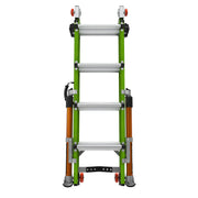 LITTLE GIANT LADDER | Conquest All-Terrain Fiberglass  Articulated Extendable Ladder, Type IA, 300lb Load Capacity, Model 17 | #17107-001