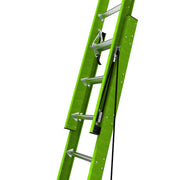 LITTLE GIANT LADDER | HyperLite 32' Fiberglass Extension Ladder w/Cable Hooks & V-Rung, Type IAA, 375lb Load Capacity | #17932-089