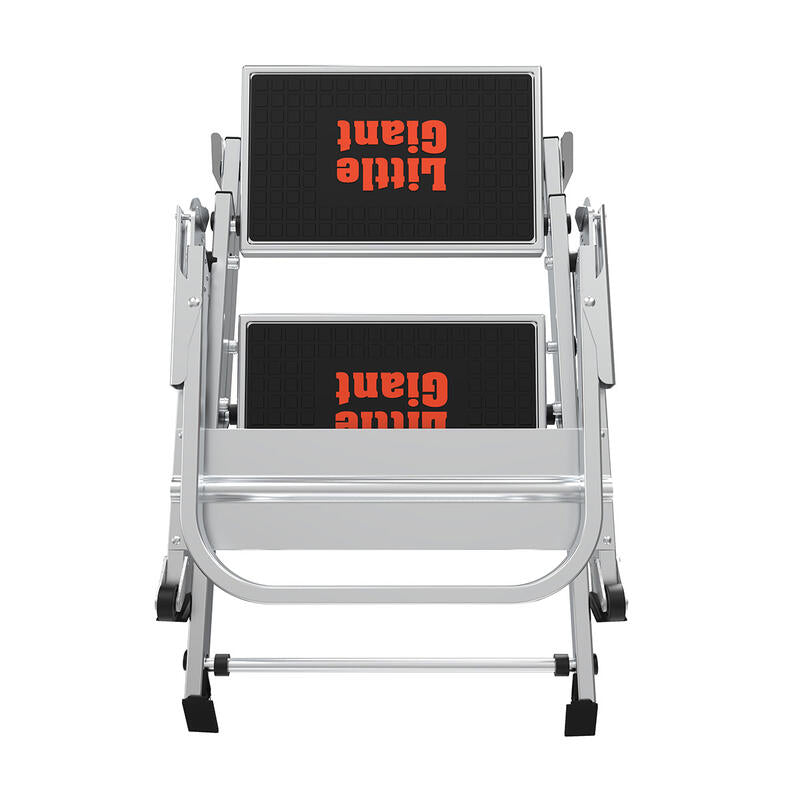 LITTLE GIANT LADDER | Aluminum Safety 2 Step Ladder, Type IA, 300lb Load Capacity | #10210BA