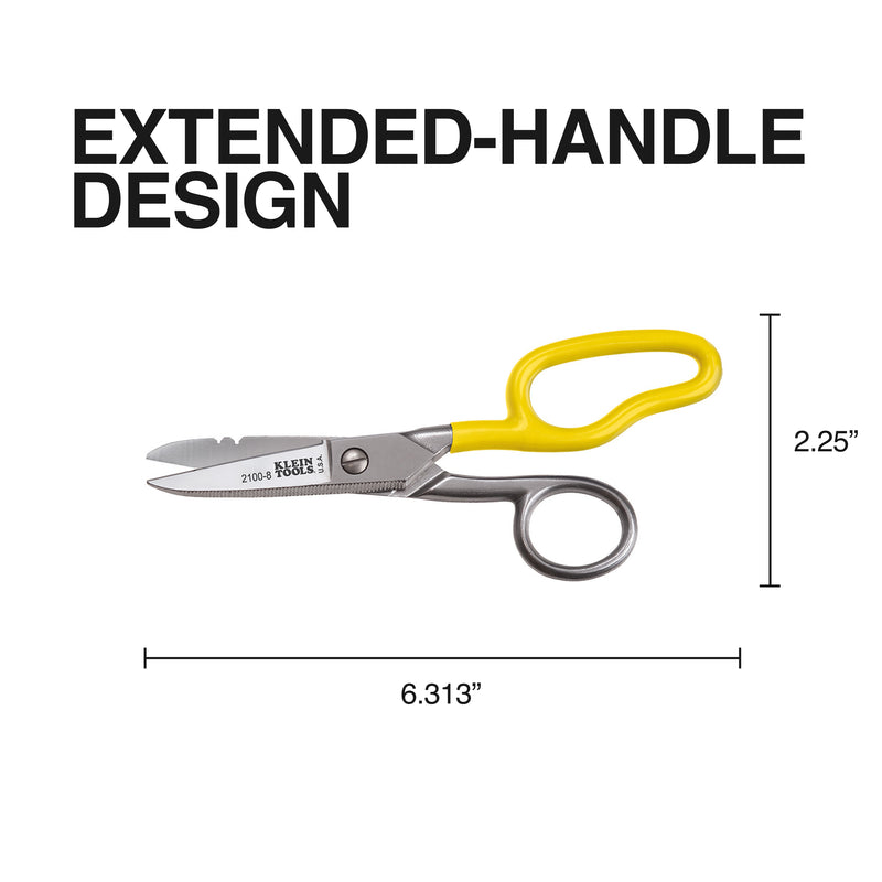 KLEIN TOOLS | Free-Fall Snip Stainless Steel | #2100-8