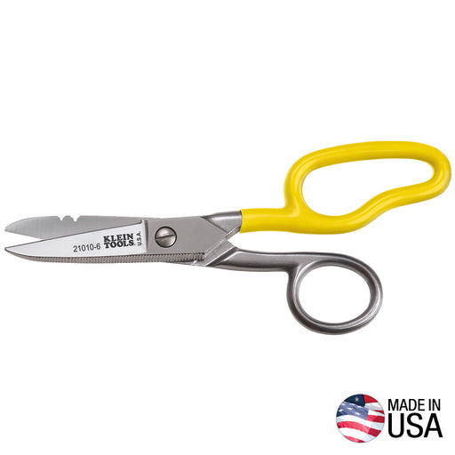 KLEIN TOOLS | Free-Fall Snip, Scraper, File, Serrated Blades | #21010-6-SEN