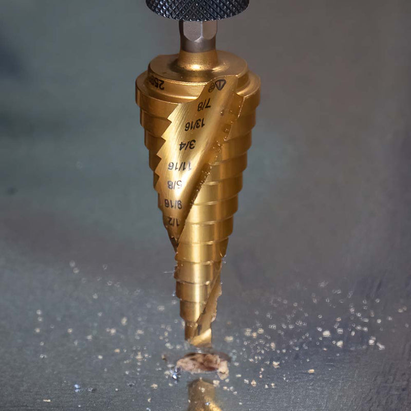 KLEIN TOOLS | Step Bit Kit, Spiral Double-Fluted, VACO, 3-Piece | #25951