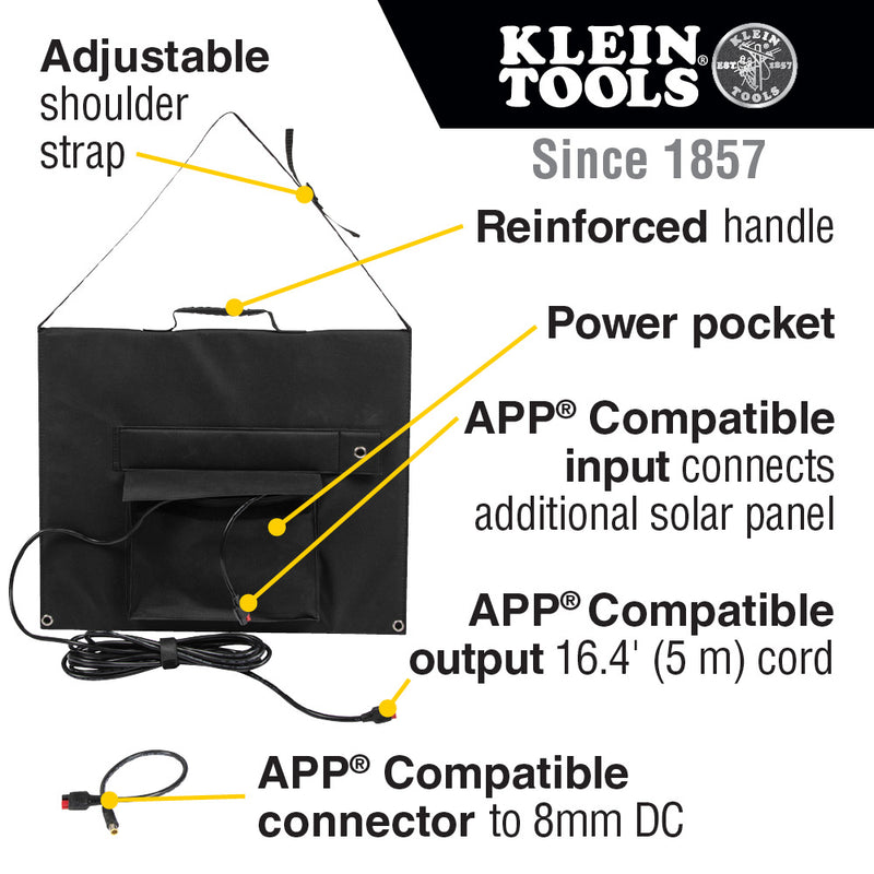 KLEIN TOOLS | 60W Portable Solar Panel | #29250