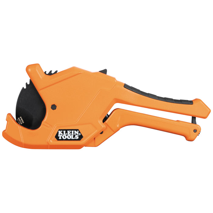 KLEIN TOOLS | 1-1/4-Inch Precision Ratcheting PVC Pipe Cutter | #50044