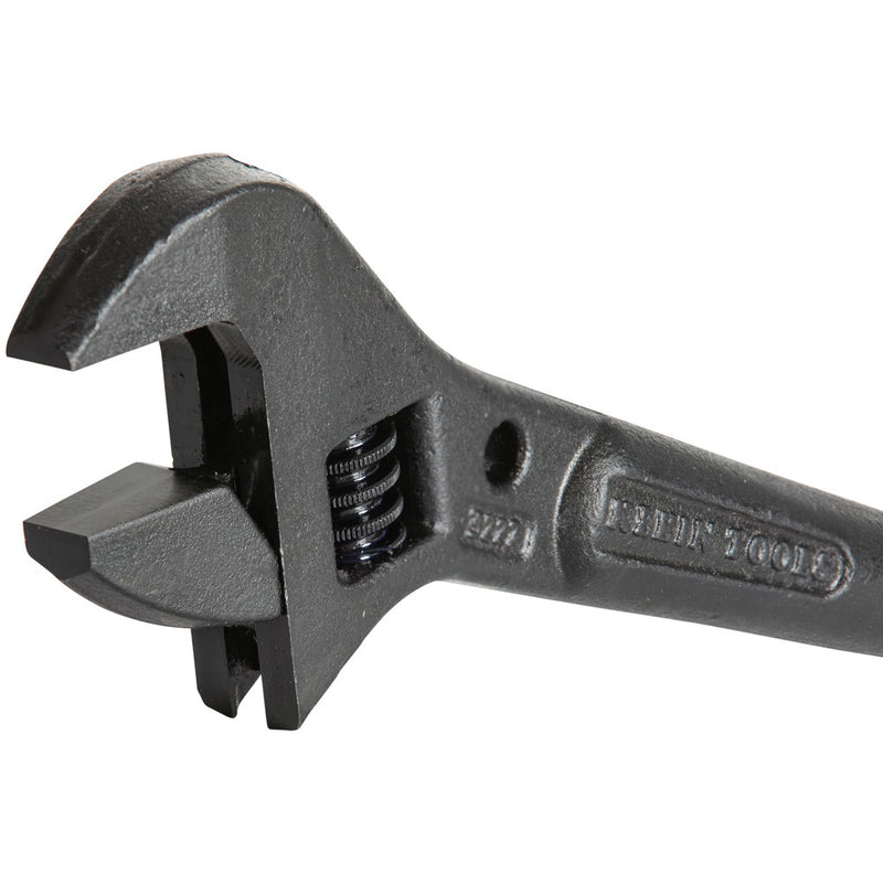 KLEIN TOOLS | Adjustable Spud Wrench, 10-Inch, 1-7/16-Inch, Tether Hole | #3227