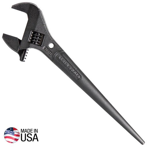 KLEIN TOOLS | Adjustable Spud Wrench, 10-Inch, 1-7/16-Inch, Tether Hole | #3227