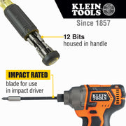 Klein Tools | 14-in-1 Multi-Bit Adjustable Length Screwdriver | #32303