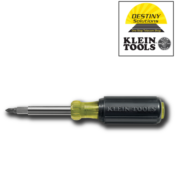 Klein Tools | Multi-Bit Screwdriver / Nut Driver, 10-in-1, Phillips, Slotted Bits | #32477