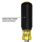 KLEIN TOOLS | 11-in-1 Multi-Bit Screwdriver/Nut Driver, Phillips, Slotted, Square, TORX® | #32500