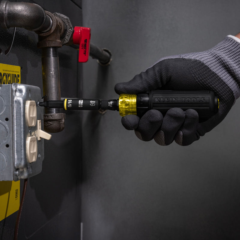 Klein Tools | KNECT™ 11-in-1 Ratcheting Impact Rated Screwdriver / Nut Driver | #32500HDRT