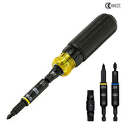 Klein Tools | KNECT™ 11-in-1 Ratcheting Impact Rated Screwdriver / Nut Driver | #32500HDRT