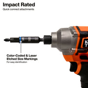 Klein Tools | KNECT™ 11-in-1 Ratcheting Impact Rated Screwdriver / Nut Driver | #32500HDRT