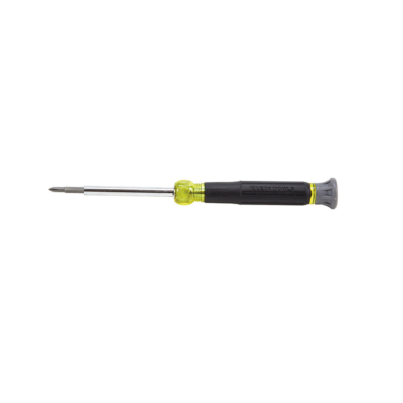 KLEIN TOOLS | Multi-Bit Electronics Screwdriver, 4-in-1, Phillips, Slotted Bits | #32581