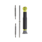 KLEIN TOOLS | Multi-Bit Electronics Screwdriver, 4-in-1, Phillips, Slotted Bits | #32581