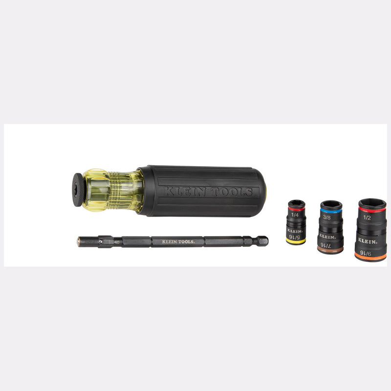 Klein Tools | 7-in-1 Impact Rated Flip Socket Set with Handle | #32910